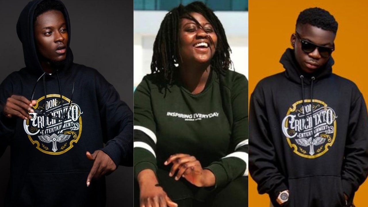 Don Crucifixto Entertainment's newest signees, photographed in company merch