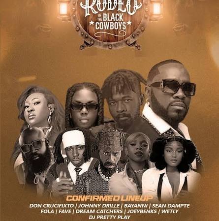 Rodeo of the Black Cowboys — confirmed lineup artwork